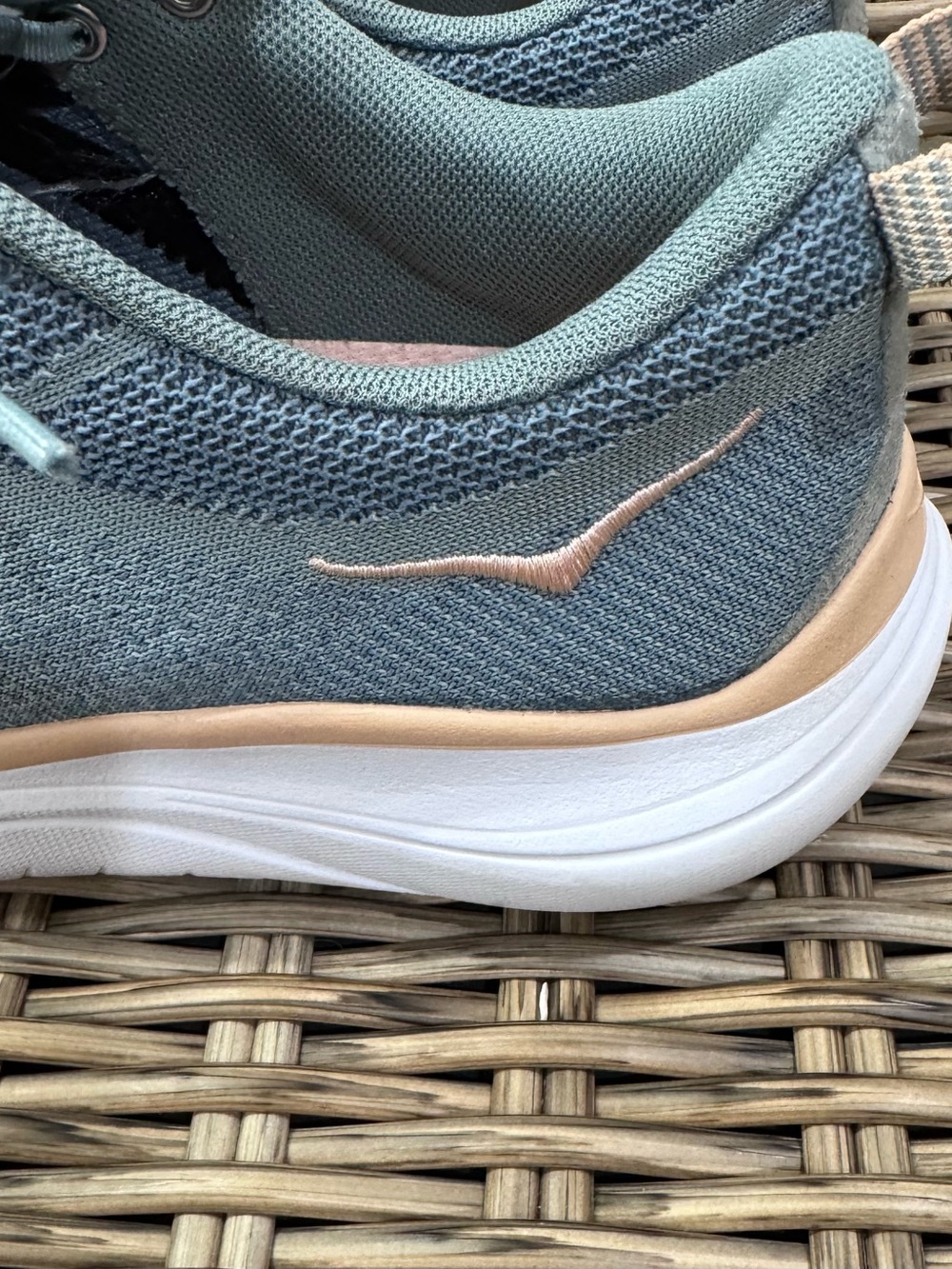Hoka Hupana Flow Women's Blue Knit Sneakers with Pink Accents size 10.5 - Picture 7 of 7